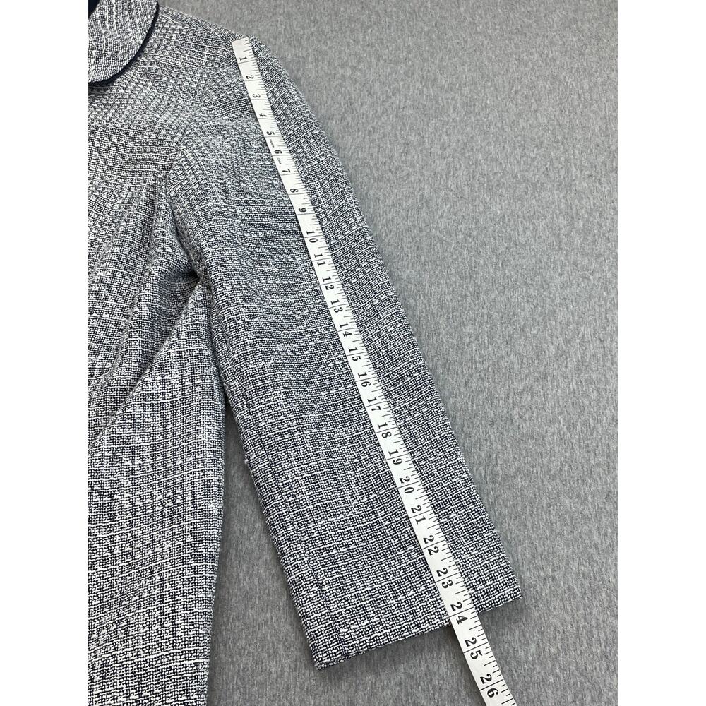 Pendleton Trench Coat Womens 18W Blue White Long Sleeve Lined - Picture 6 of 8